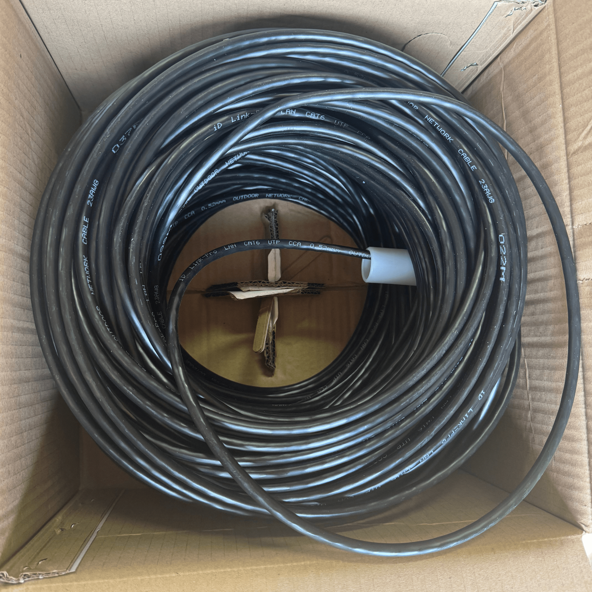 Cable de Red Cat6 Exterior 100M 23AWG 0.52mm CCA