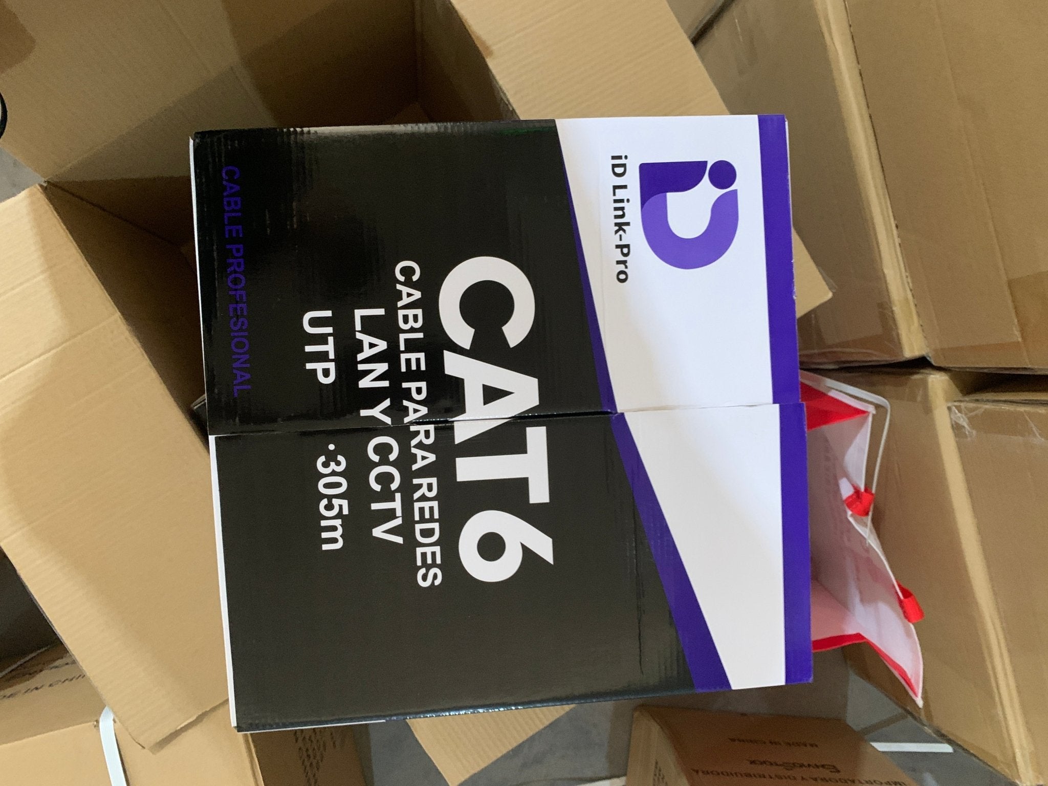 Cable de Red Cat6E 305M 23AWG 0.52mm 100% Cobre