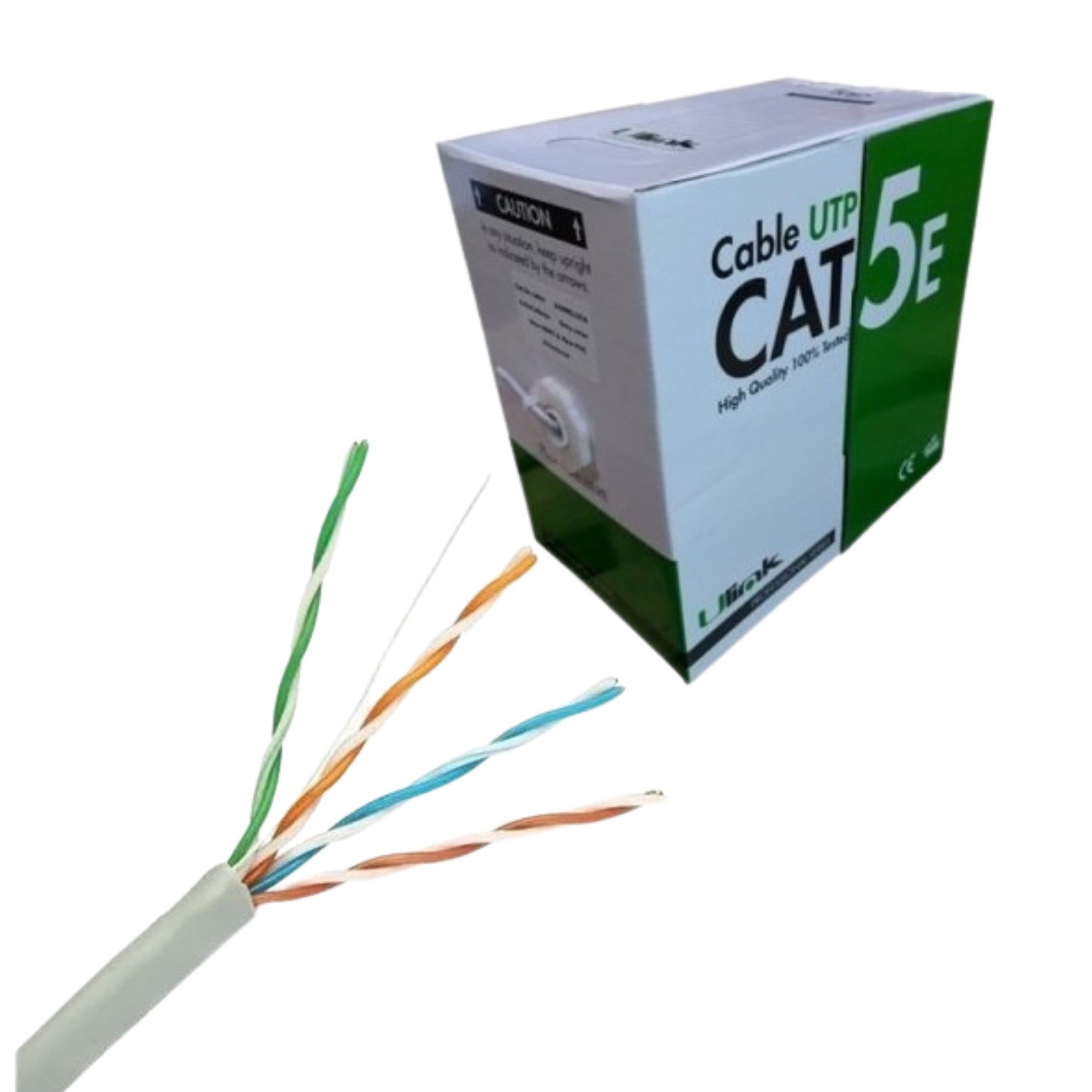 Cable de Red UTP Cat5e 24AWG 305m Ulink CCA