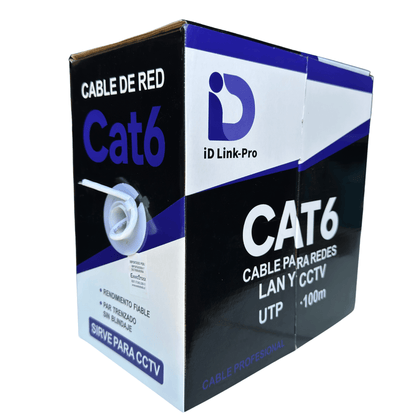 Cable de Red UTP Cat6 100 Metros 23 AWG 0,52 mm CCA