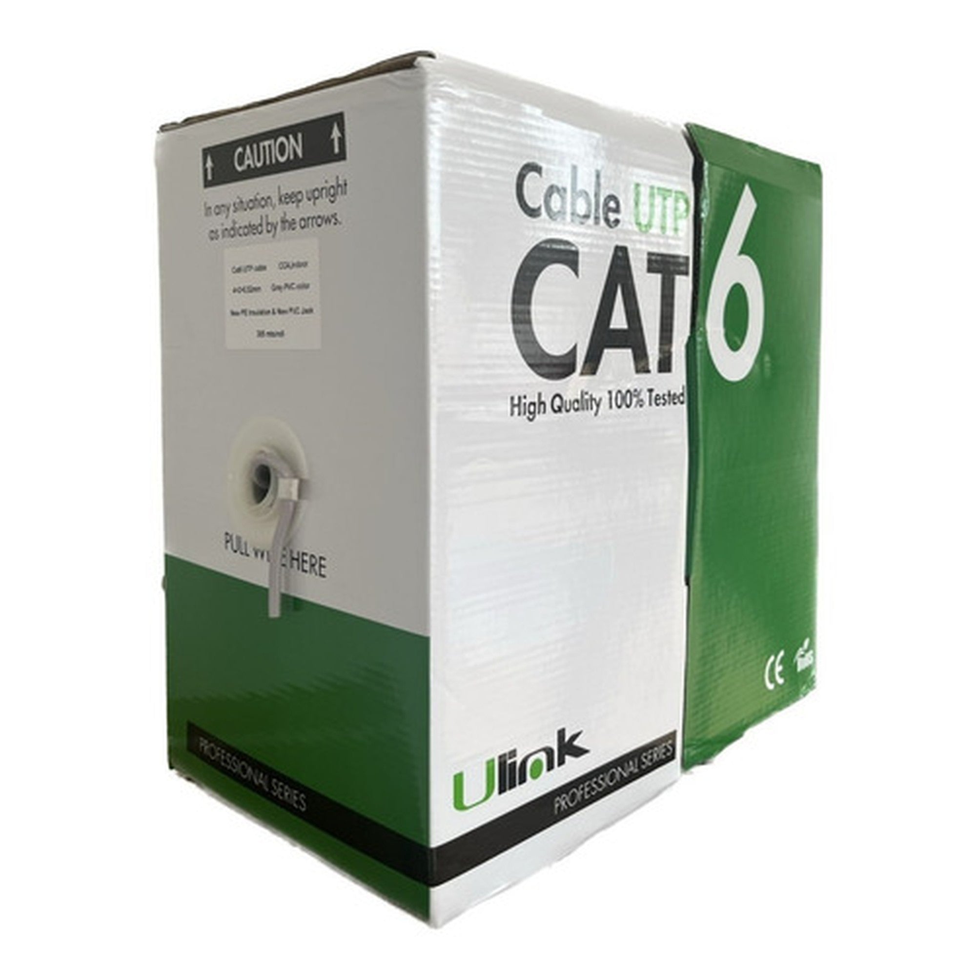 Cable de Red UTP Cat6 100m 23AWG Gris Ulink