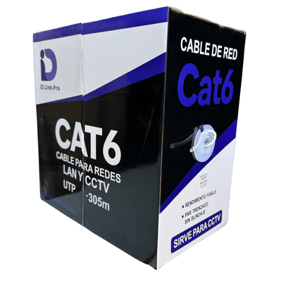 Cable de Red UTP Cat6 305 Metros 23 AWG 0,52mm CCA