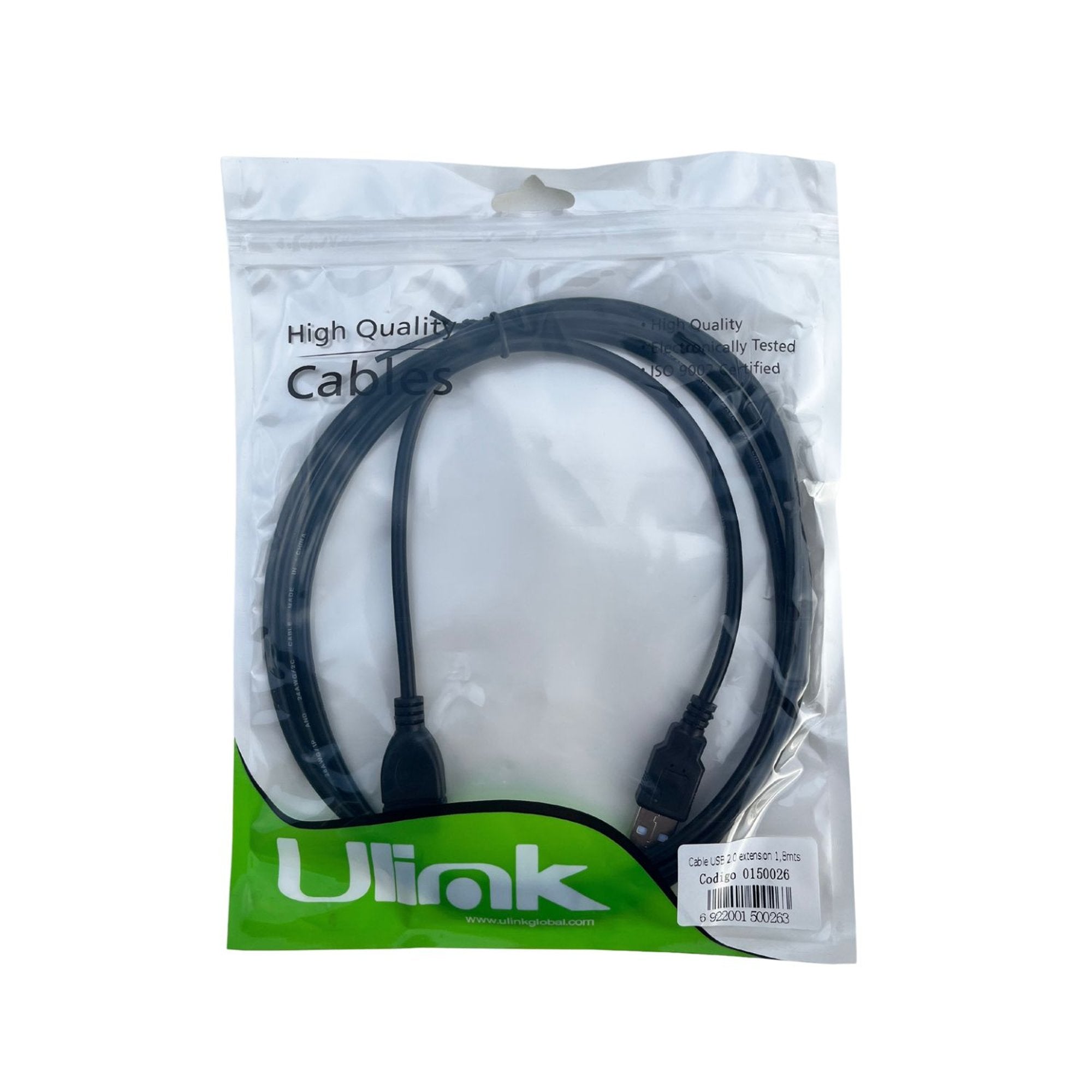 Cable Extensión USB 2.0 1.8m