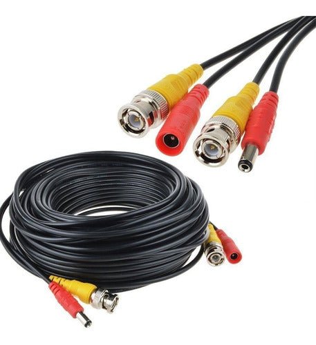 Cable Para Cámaras De Seguridad 40 Metros Bnc + DC