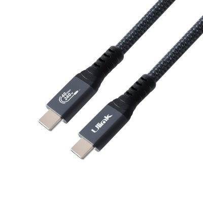 Cable USB 4.0 Tipo C 240W 40Gbps 8K 1.8m Ulink