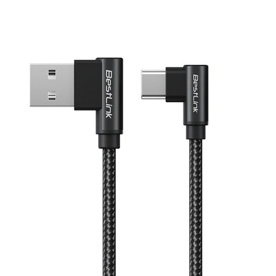 Cable USB-A a USB-C 3.0A Trenzado en L BL-CHCBG55 Rapido