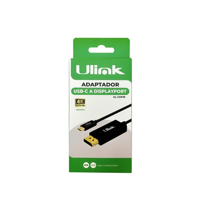 Cable USB C a Displayport 4K 60Hz mod. UL - CDP18