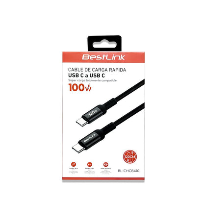 Cable USB - C a USB - C 100W Carga Rápida 1.2m BL - CHCB