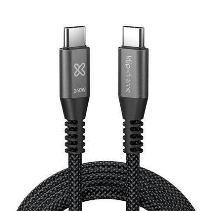Cable USB - C a USB - C Klip Xtreme 1.8m 240W Carga Rápida PD 3.1