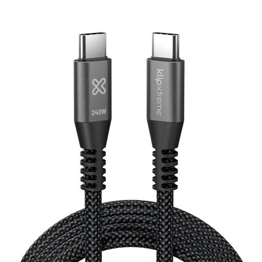Cable USB - C a USB - C Klip Xtreme 1.8m 240W Carga Rápida PD 3.1