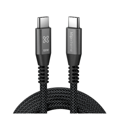 Cable USB - C a USB - C Klip Xtreme PowerGo 550 100W 180c m trenzado