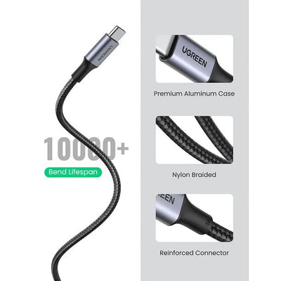 Cable USB - C a USB - C Ugreen 100W 5A Power Delivery 1m