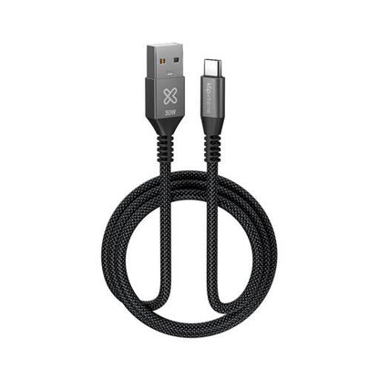 Cable USB‑A a USB‑C Klip Xtreme KAC‑050 30 W 1m trenzado