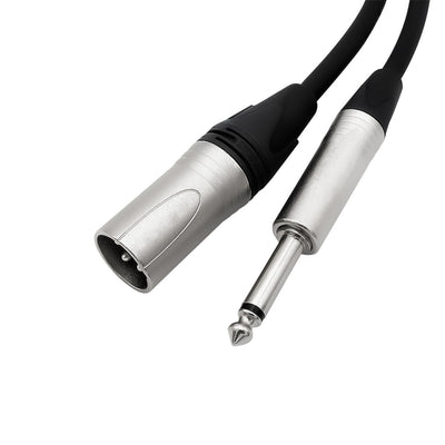 Cable de audio XLR macho a Plug mono de 3m UL - MIC - XJ4003