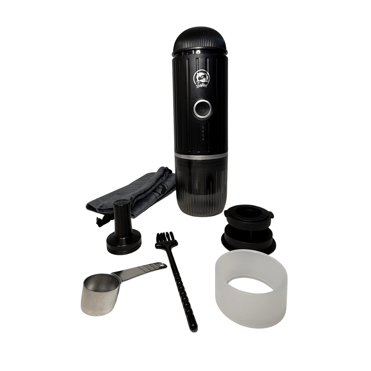 Cafetera portátil para Cápsulas y Café Molido con Calentador de Agua