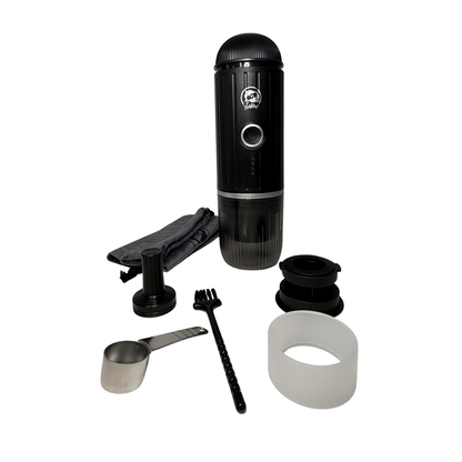 Cafetera portátil para Cápsulas y Café Molido con Calentador de Agua