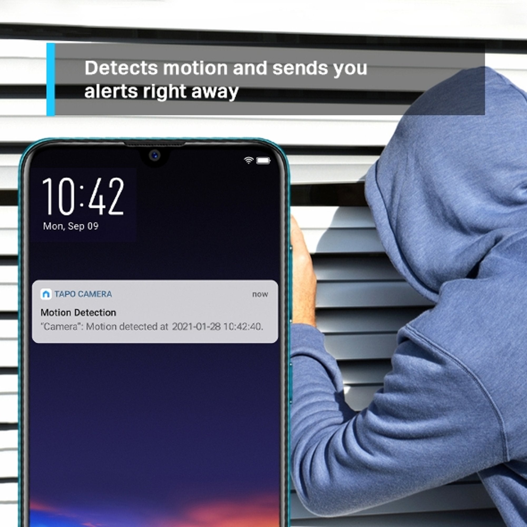 Camara de Seguridad Motorizada Wifi 3MP 2k Tapo C210