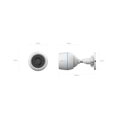 Cámara Exterior EZVIZ H3c Color 1080p IP67 IA Detección