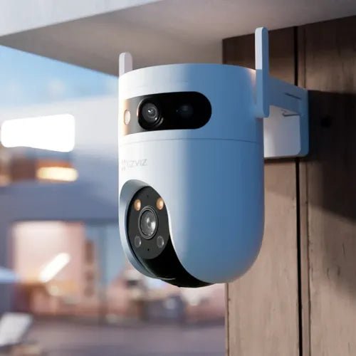 Cámara Exterior EZVIZ H9c Dual 2K + 2K Doble Lente 360° IA