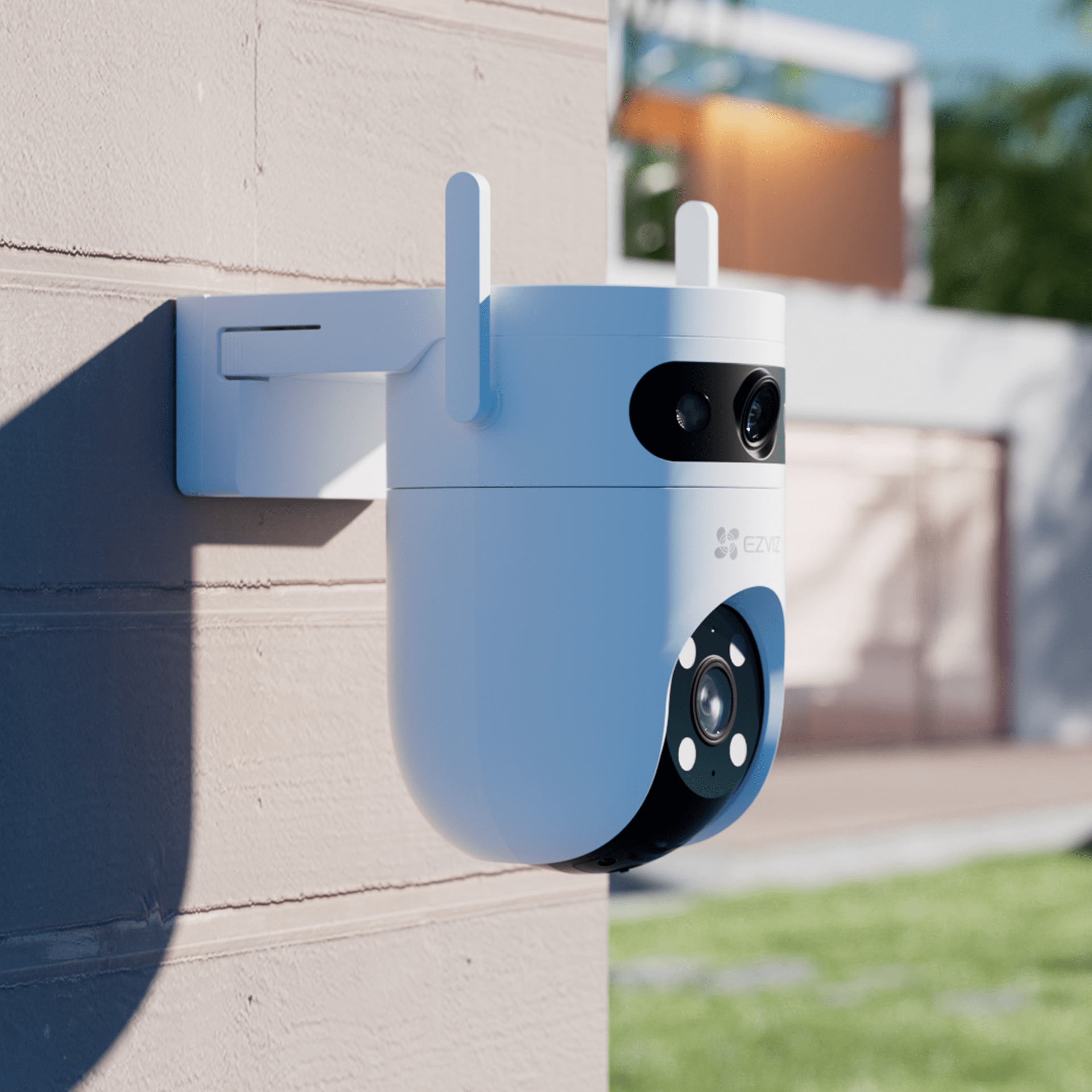 Cámara Exterior EZVIZ H9c Dual 2K + 2K Doble Lente 360° IA