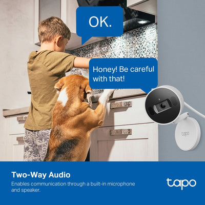 Cámara Seguridad Interior Tapo C125 2K QHD WiFi 6 Audio