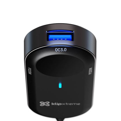 Cargador auto 6 puertos Klip Xtreme PowerCar 100 W