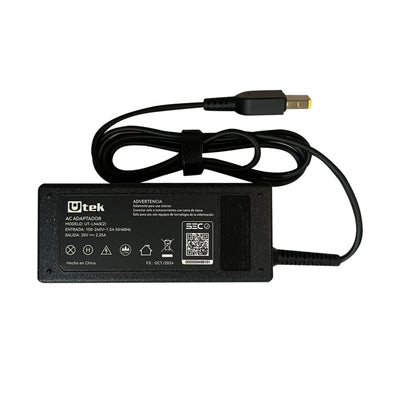 Cargador Compatible con Notebook Lenovo 20v 2,25A Rectangula