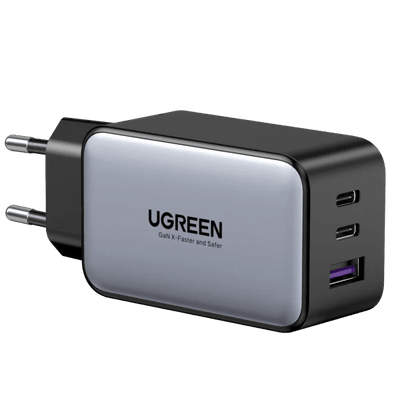 Cargador GaN 65W Ugreen Nexode 3 Puertos USB-C Rápido