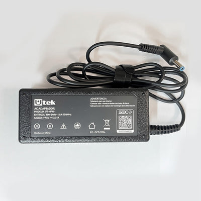 Cargador HP 19.5V 2.31A 45W Punta Azul 4.5x3mm UT - HP45UtekItems Digital Spa – Tecnología, Hogar y Fitness en un solo lugar