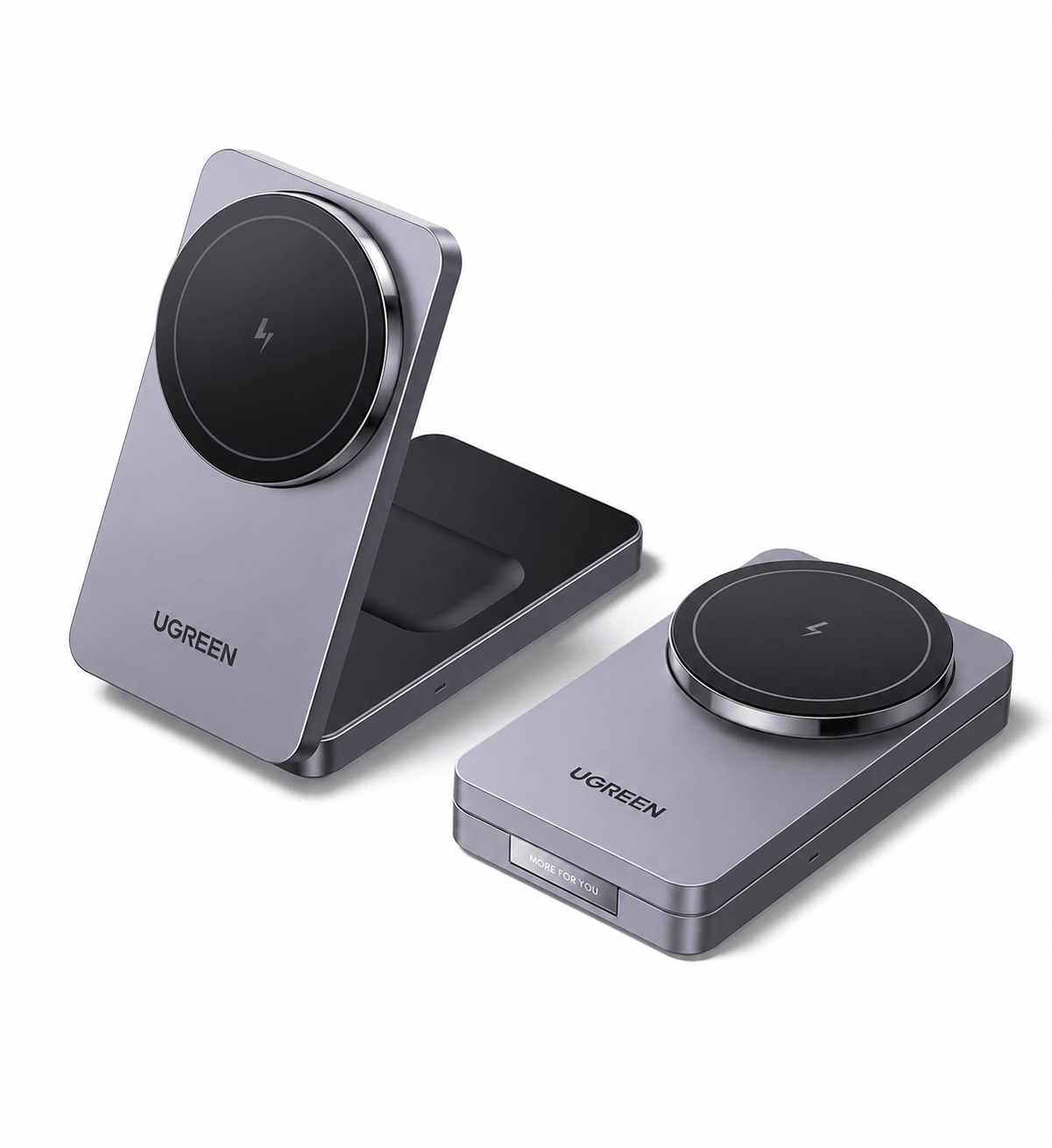 Cargador Inalámbrico UGREEN 2 en 1 MagSafe 15W Qi