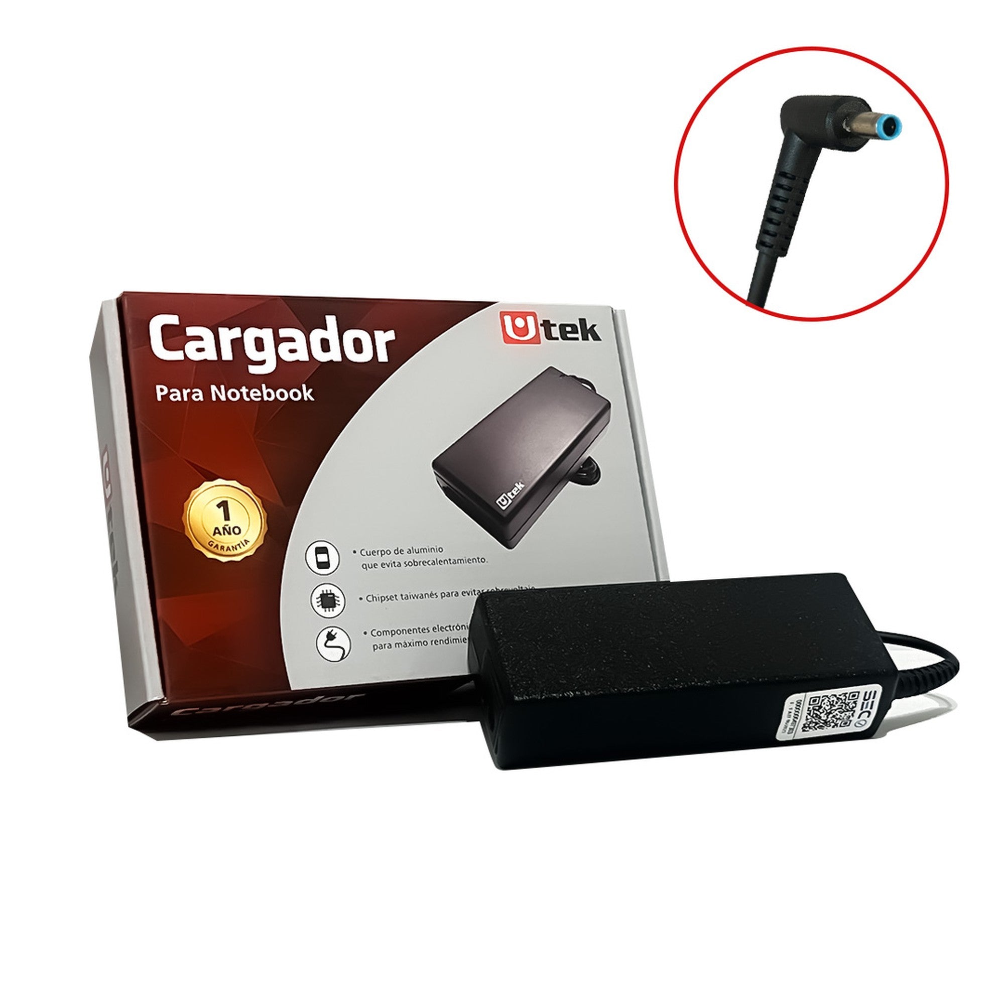 Cargador Notebook HP 19,5V 4,62A Punta 4,5x3mm 90W
