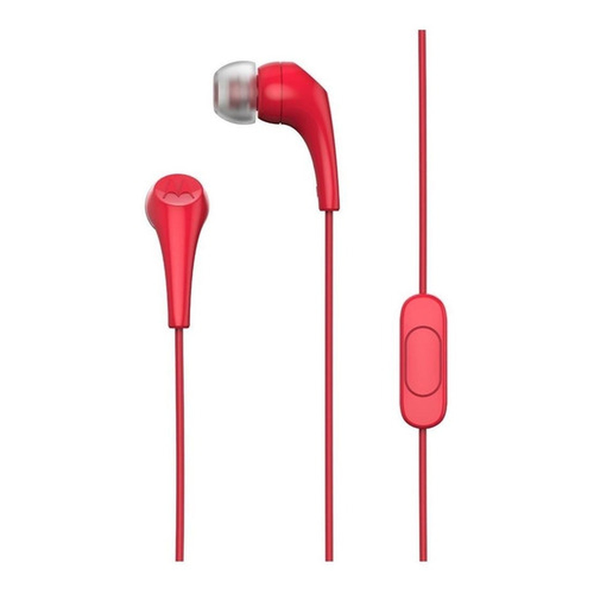 Audífonos In-ear Motorola Earbuds 2 Rojo - calle colectivo