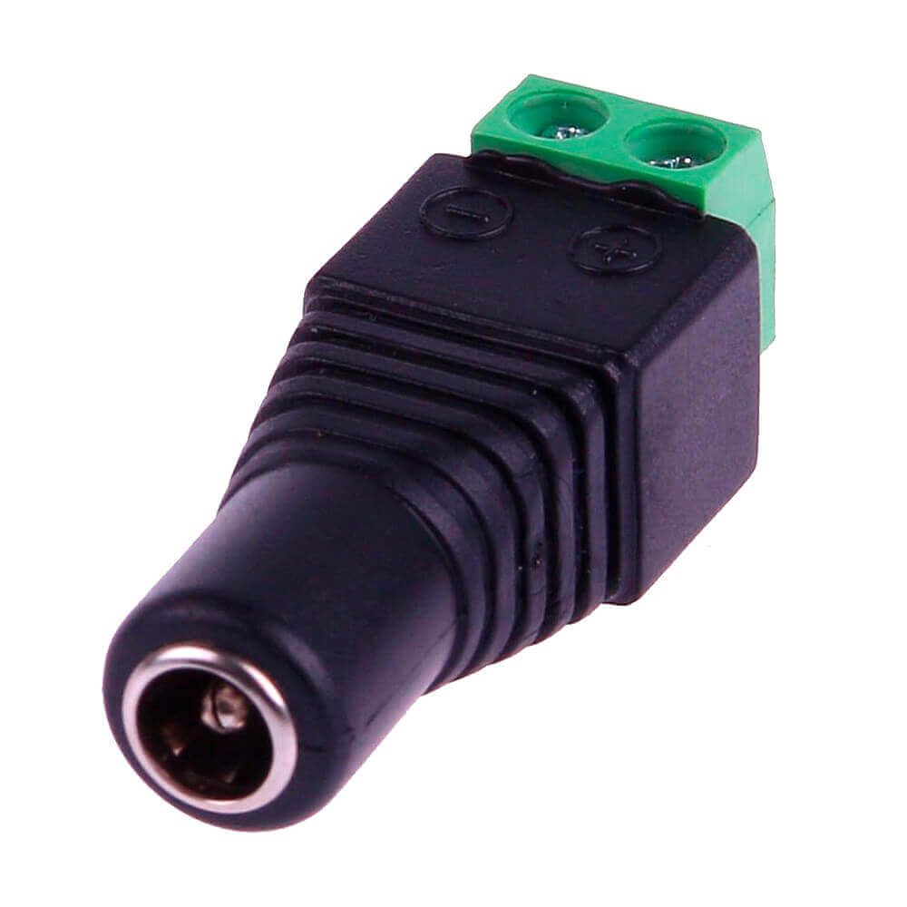 Conector DC Hembra 5.5x2.5mm para Alimentación Eléctrica