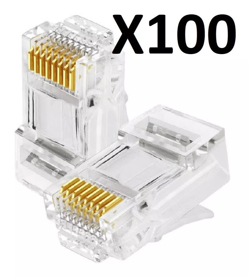 Conectores RJ45 Cat5e Pack 100 Uds Red Ethernet