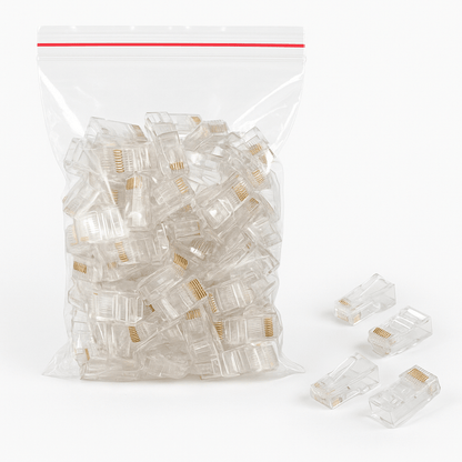 Conectores RJ45 Cat6 Bolsa 100 Unidades Red Ethernet