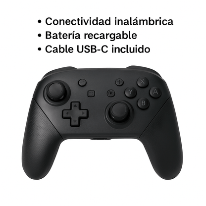 Control Pro Inalámbrico Compatible con Switch Gamer Negro