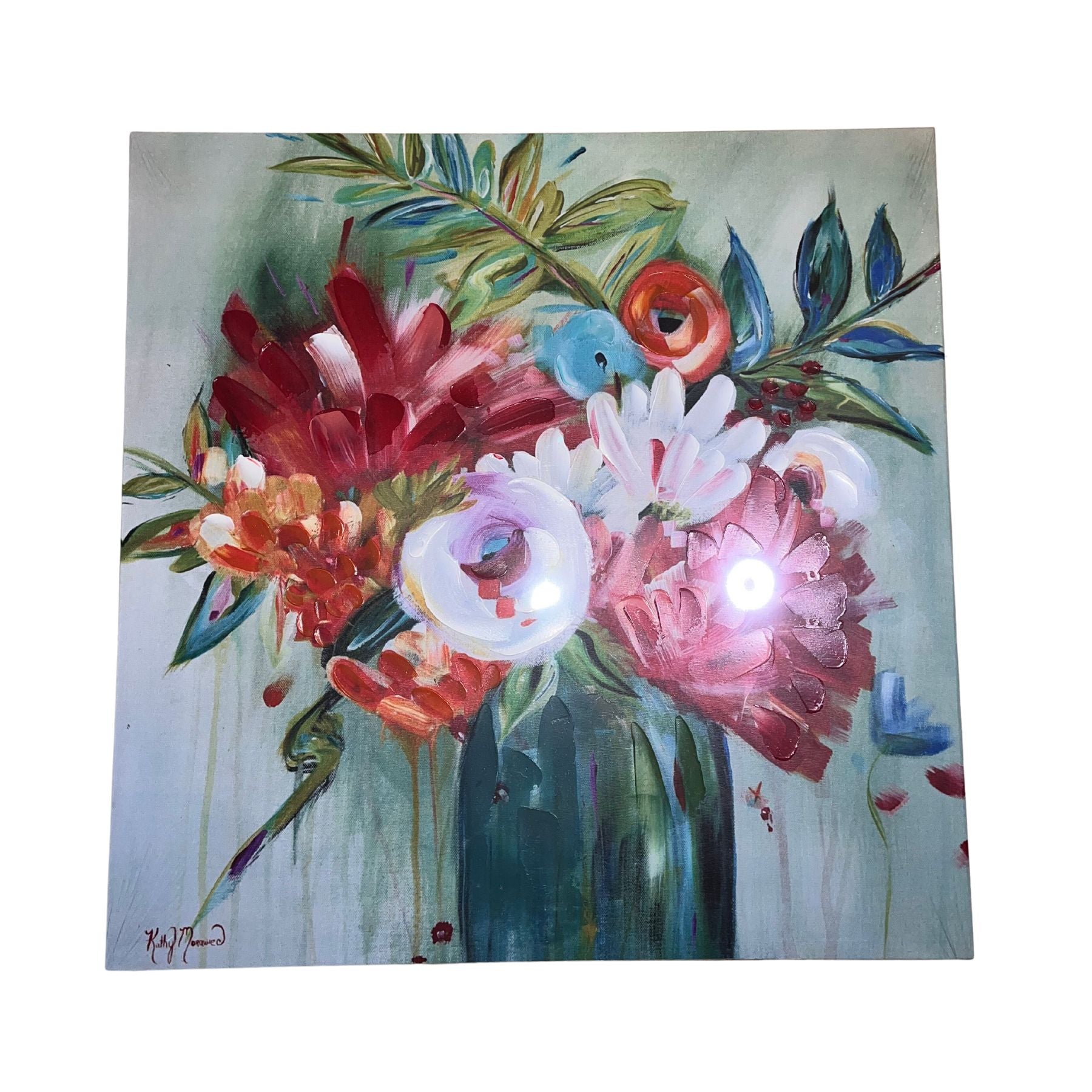 Cuadro Florero 80x80 cm - quieres darle