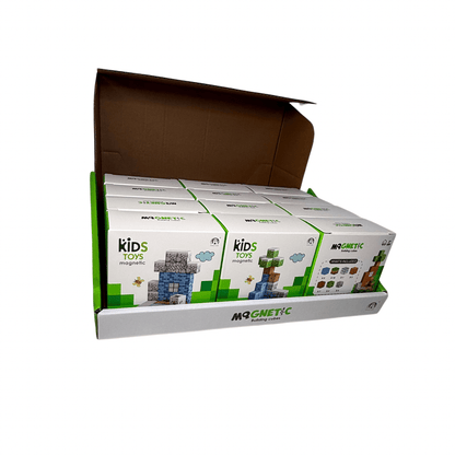 Cubos Magnéticos de Construcción 32 Piezas Pack X12