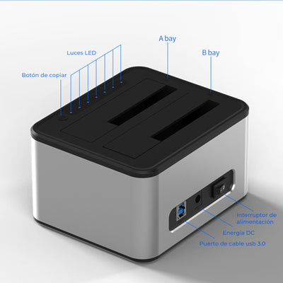 Docking Station USB 3.0 a SATA Ulink UL - DCK250D 2.5/3.5"UlinkItems Digital Spa – Tecnología, Hogar y Fitness en un solo lugar