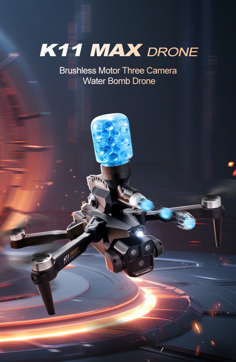 Drone de Batalla K11 con Cámara Lanza Bolitas de Gel