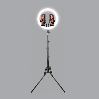 Aro de Luz 12" con Soporte Tripode y Doble soporte para Tele Usb - soporte tripode