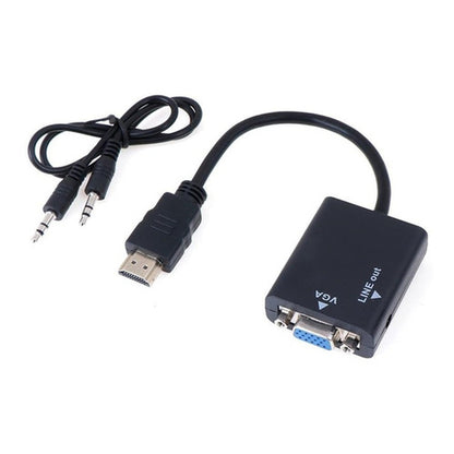 Adaptador Conversor Hdmi A Vga Hd + Audio - adaptador hdmi