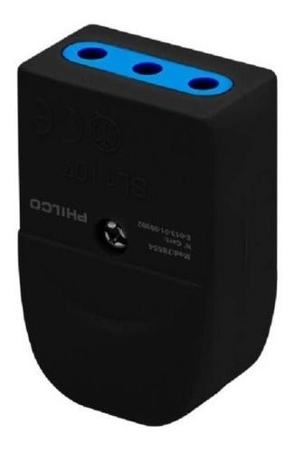 Enchufe Hembra 2 Patas + Tierra Color Negro