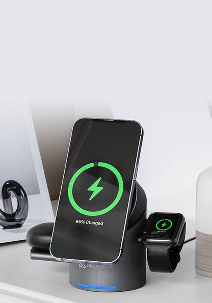 Estación de carga inalámbrica 3‑en‑1 Klip Xtreme KDC - 400 - Ítems Digital Spa