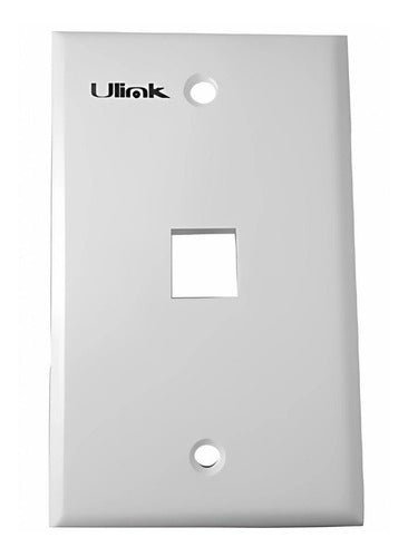 Faceplate Simple 1 Modulo Ulink Placa Frontal de red