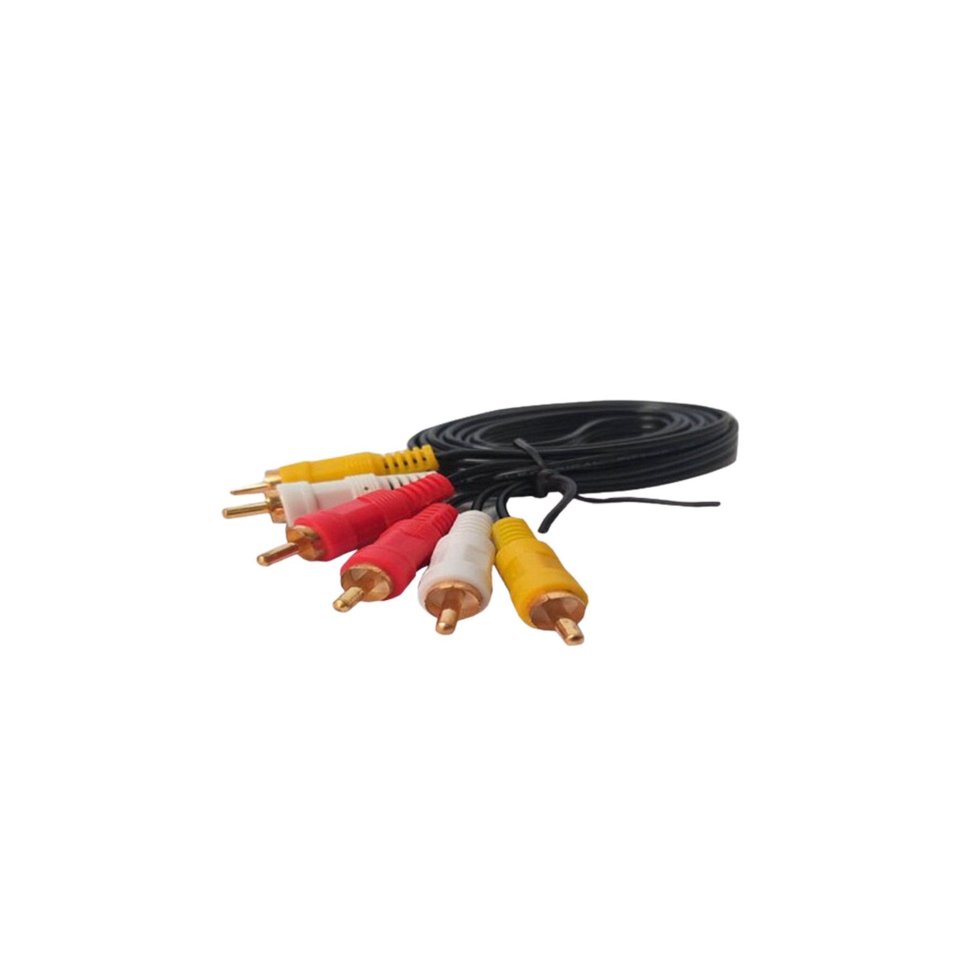 Cable de Audio 3 RCA a RCA M-M 1,8 Metros - cable audio