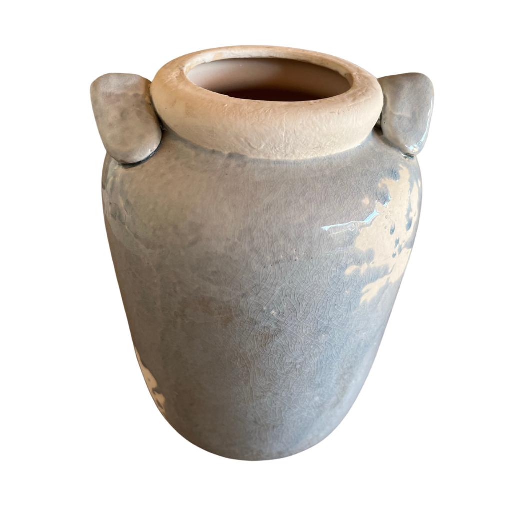 Florero, Jarron de Ceramica con Asas estilo Vintage - Ítems Digital Spa