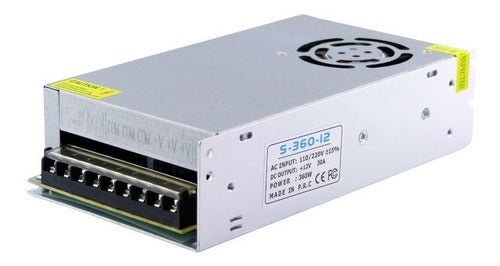 Fuente De Poder 12v 30 Amp Para Tira Led Y Cámaras De Seguri