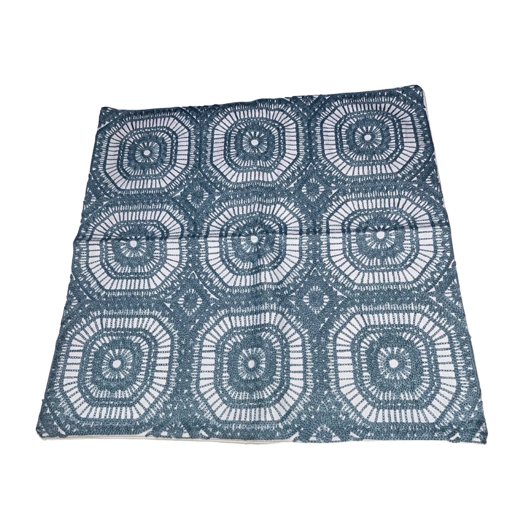 Funda de Cojín Celeste Formas Cuadrada 45X45cm - Ítems Digital Spa