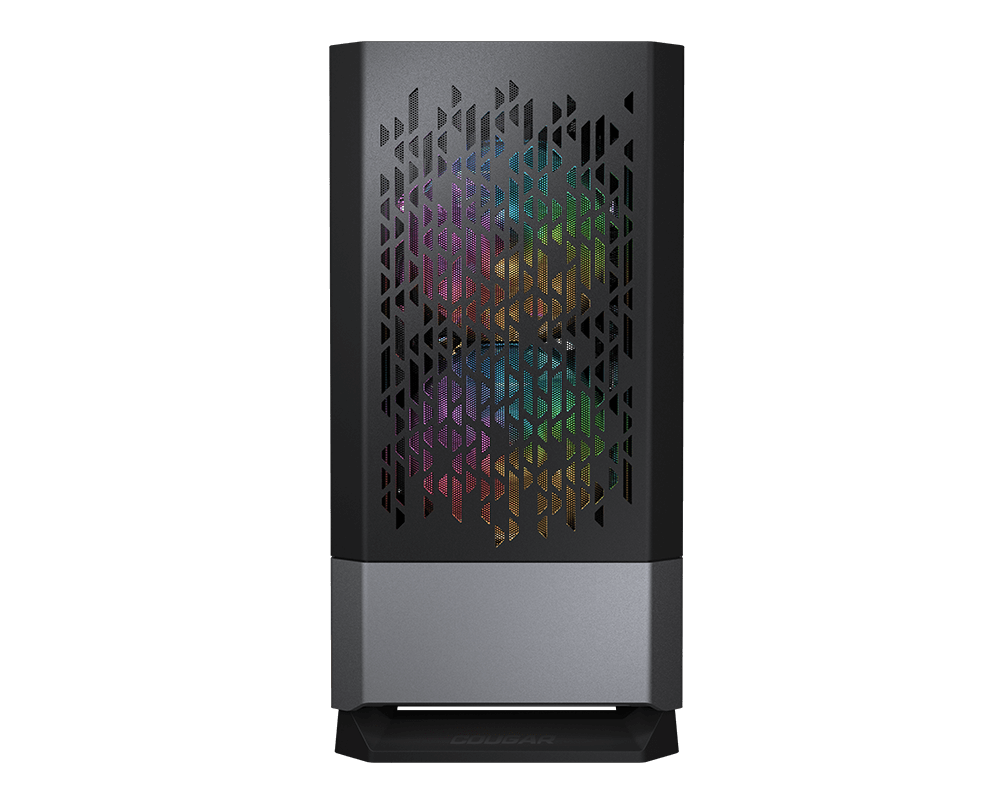 Gabinete Cougar MG 140 Iron Mid Tower Gris con Luz RGB - Ítems Digital Spa